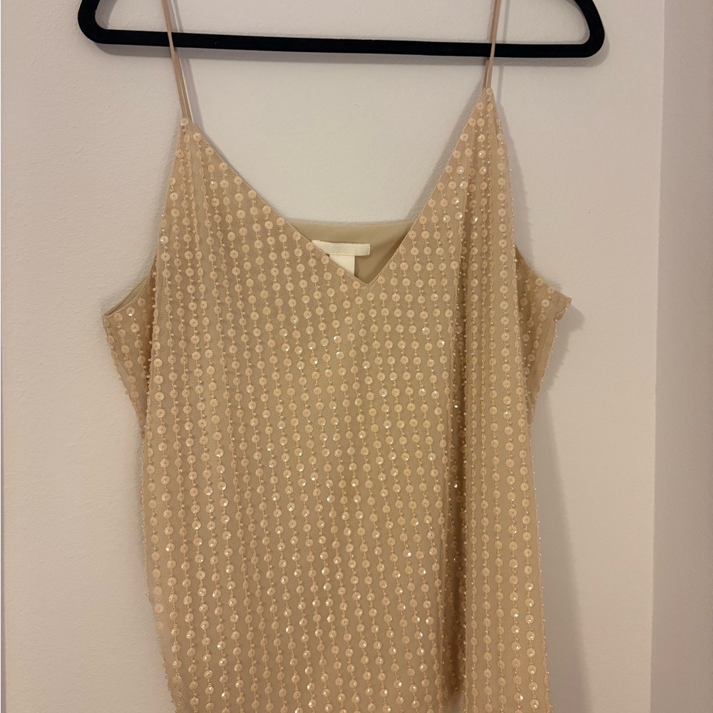 Beige Sequin Camisole